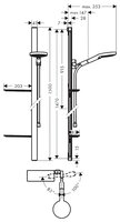 Душевой набор (гарнитур) Hansgrohe Raindance Select S 120 3jet Unica E EcoSmart 27647400