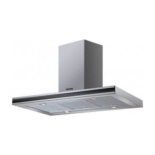 Вытяжки Korting Островная 90 см двустороннее сенсорное управление 4 режима 950 м3ч таймер черное стекло нержавеющая сталь 3948900₽