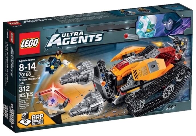 Конструктор LEGO Agents Кража Алмазов Drillex (70168)