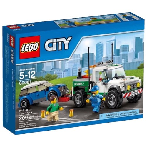 Конструктор LEGO City 60081 Буксировщик автомобилей, 209 дет. city life эвакуатор playmobil