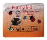 Funny kid подгузники 4 (7-18 кг) 30 шт.