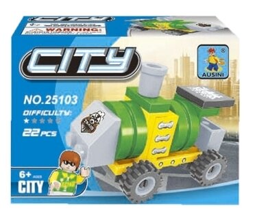 Конструктор «Мини-паровоз», 22 детали