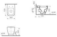 Унитаз VitrA Shift 4393B003-0075