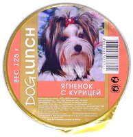 Корм для собак Dog Lunch (0.125 кг) 1 шт. Крем-суфле ягненок с курицей для собак