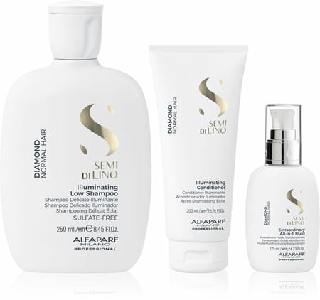 Косметический набор для волос Alfaparf Milano Semi di Lino Diamond Kit, 3 шт