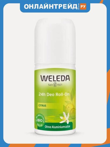 Изображение товара Цитрусовый дезодорант Weleda Roll-On 24 часа, 50мл