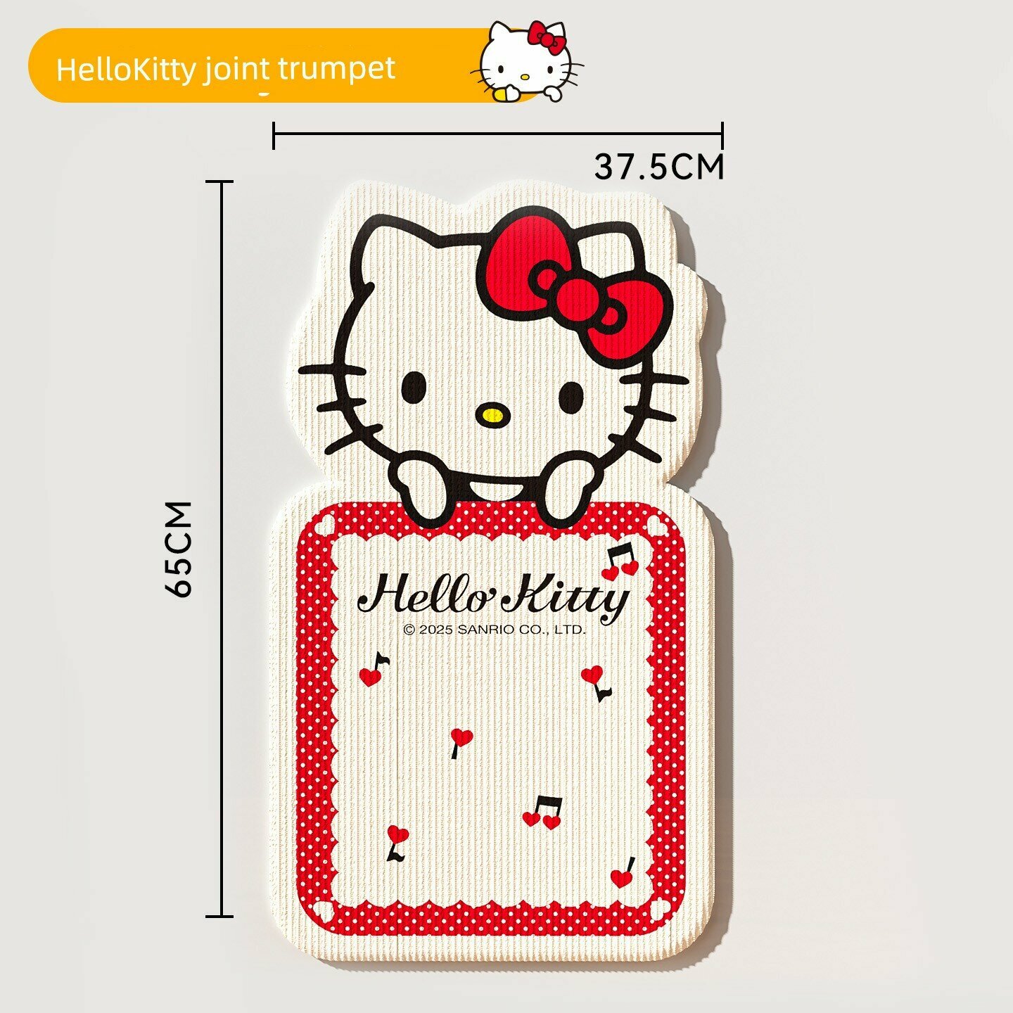 Официальное сотрудничество с Hello Kitty. Маленький коврик для когтей без шарика, прочная настенная игрушка для