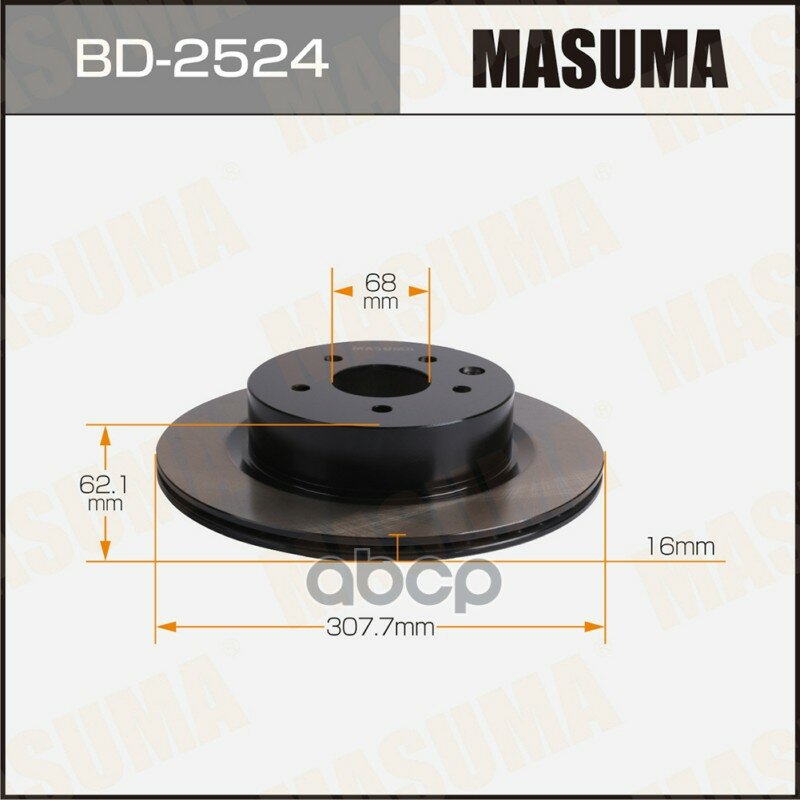 Диск тормозной MASUMA, rear INFINITI EX35 / J50 Masuma арт. BD2524