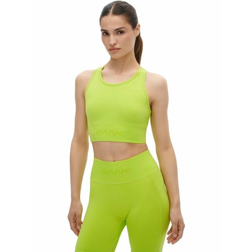 фото Топ спортивный rank seamless top, размер xs, зеленый