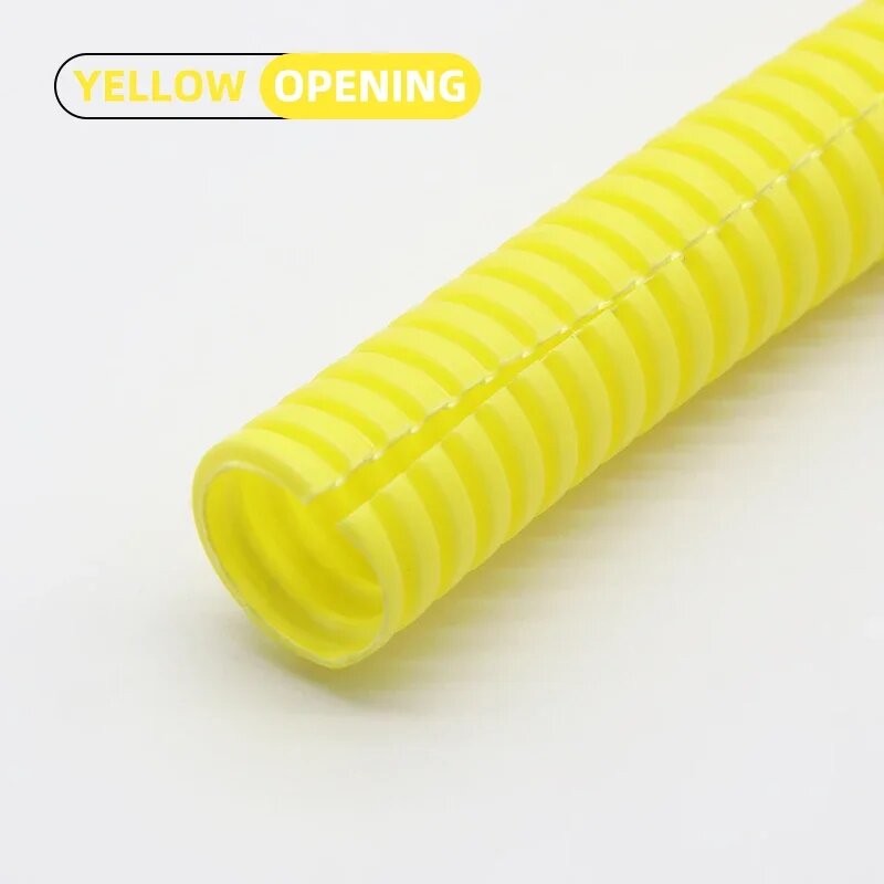 Кабельный шланг из ПП 1/5/10 м Желтый, Yellow Opening, 1 Meter, AD 11.6 x ID 8mm