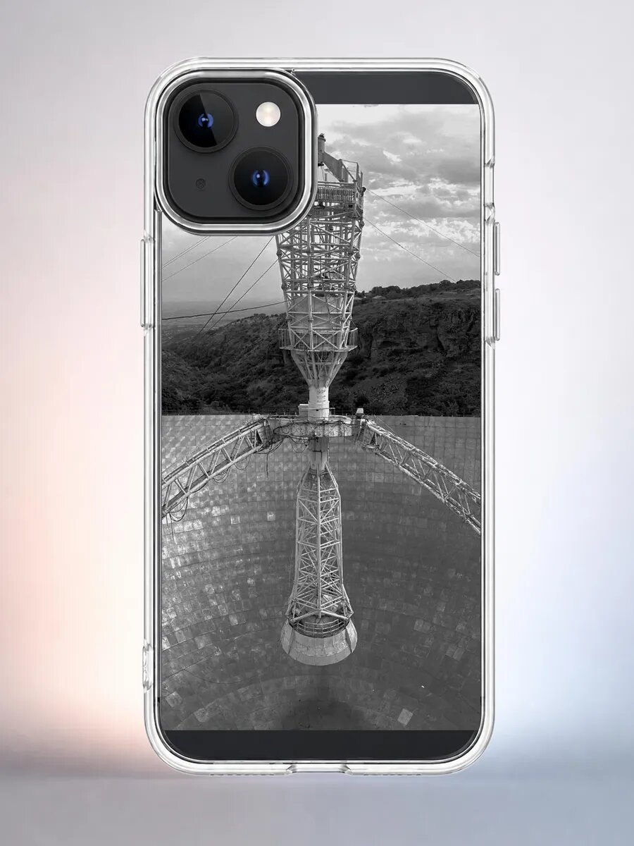 Чехол iPhone 15 телескоп вышка силиконовый