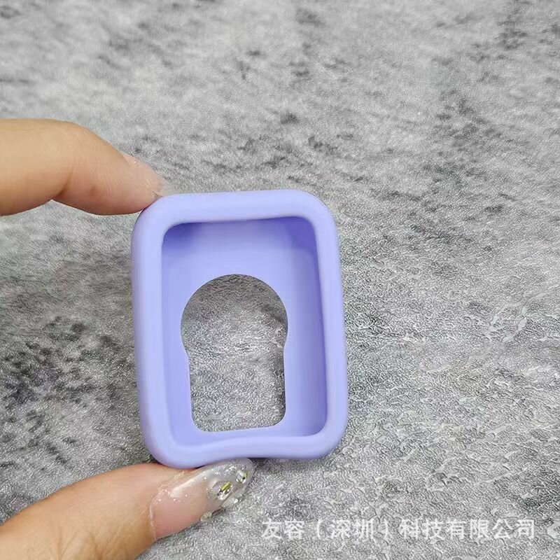 Полная защита силиконовый чехол для Xiaomi Band 8 Pro - Лиловый Антицарапинный Ударопрочный