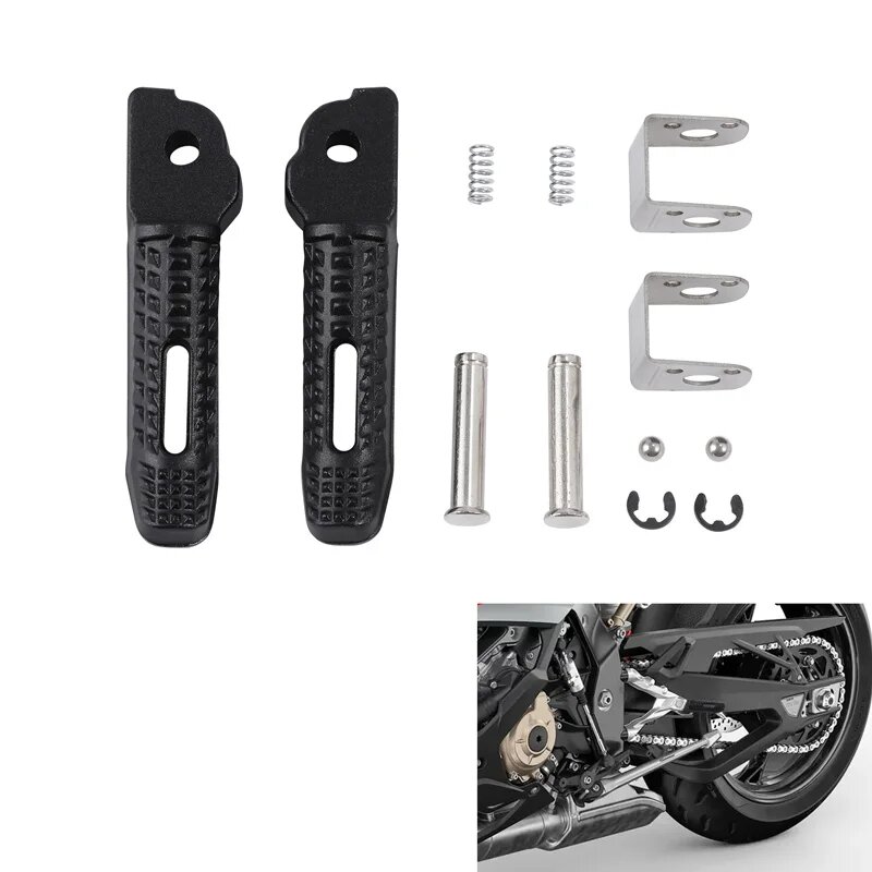 Подножки для пассажира для BMW HP4 2013-2014, M1000RR 2021-2022, R Nine T 2019, Urban G/S 2018, Scrambler 2016, F900R 2025.
