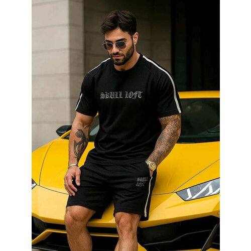 фото Комплект одежды skull loft постоянная коллекция, размер 3xl, черный 2