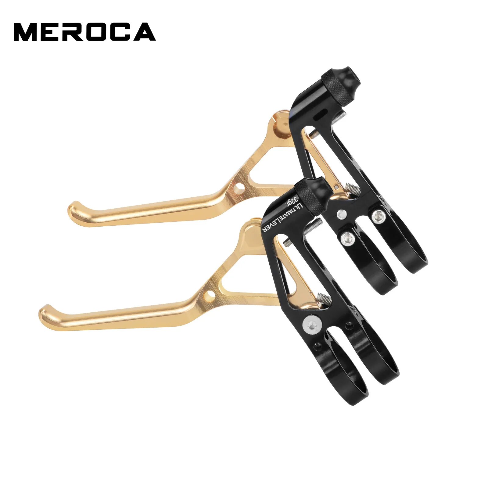 Тормозные ручки MEROCA ультралегкие для BMX Коричневый, Gold Black