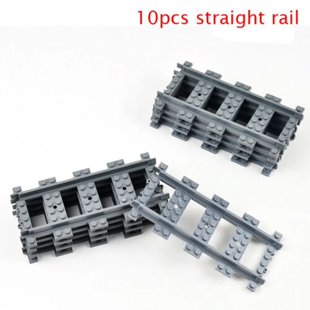 Набор для сборки электропоезда Stemedu Серый, 10pcs Straight