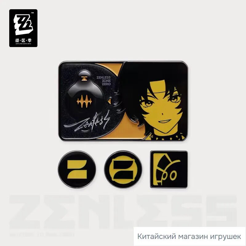 Zenless Zone Zero Металлический бейдж Аниме фигурка