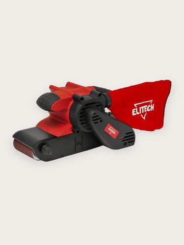 Изображение товара Шлифмашина ленточная ELITECH МШЛ 1210Э, 1200 Вт, 400 м/мин, пылесборник