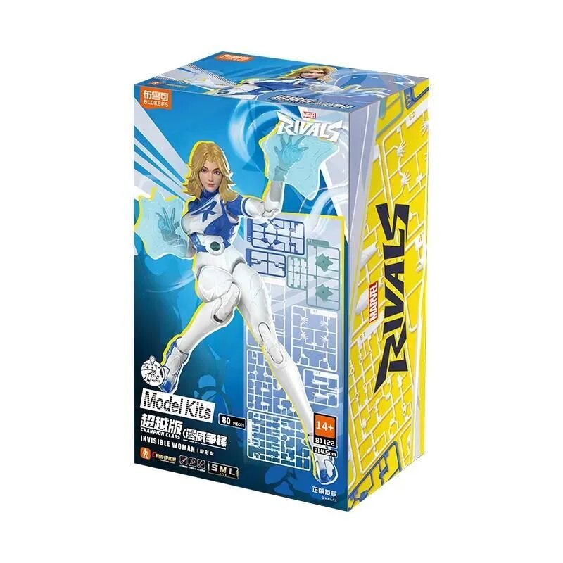 Маленькая скульптура Blokees Marvel Champion Class Model Kit Invisible Woman