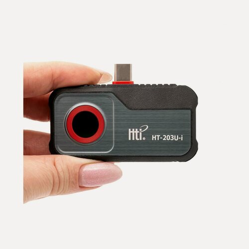 Изображение товара Тепловизор на телефон - Hti HT-203U-i (RUS) (W5225RU) (ИК матрица 256х192) - тепловизор для смартфона. Диапазон измерения температуры: от -15°С до 55