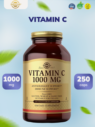 Изображение товара Solgar Аскорбиновая добавка Витамин С 1000 мг 250 капсул, Vitamin C 1000 mg 250 vcaps