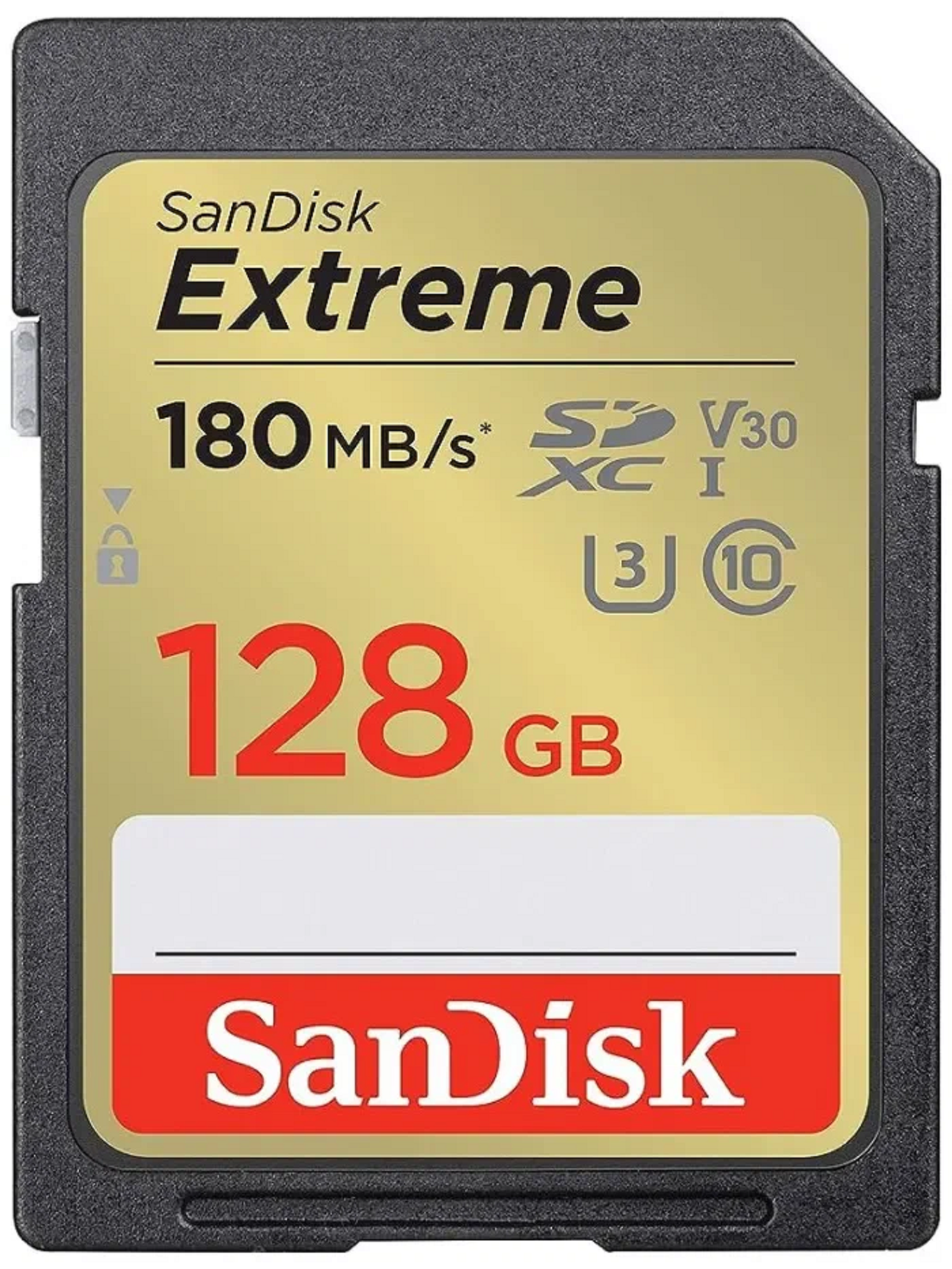 Карта памяти SanDisk "Extreme", 128 ГБ, SDXC, скорость 180MB/s, для экшн-камеры