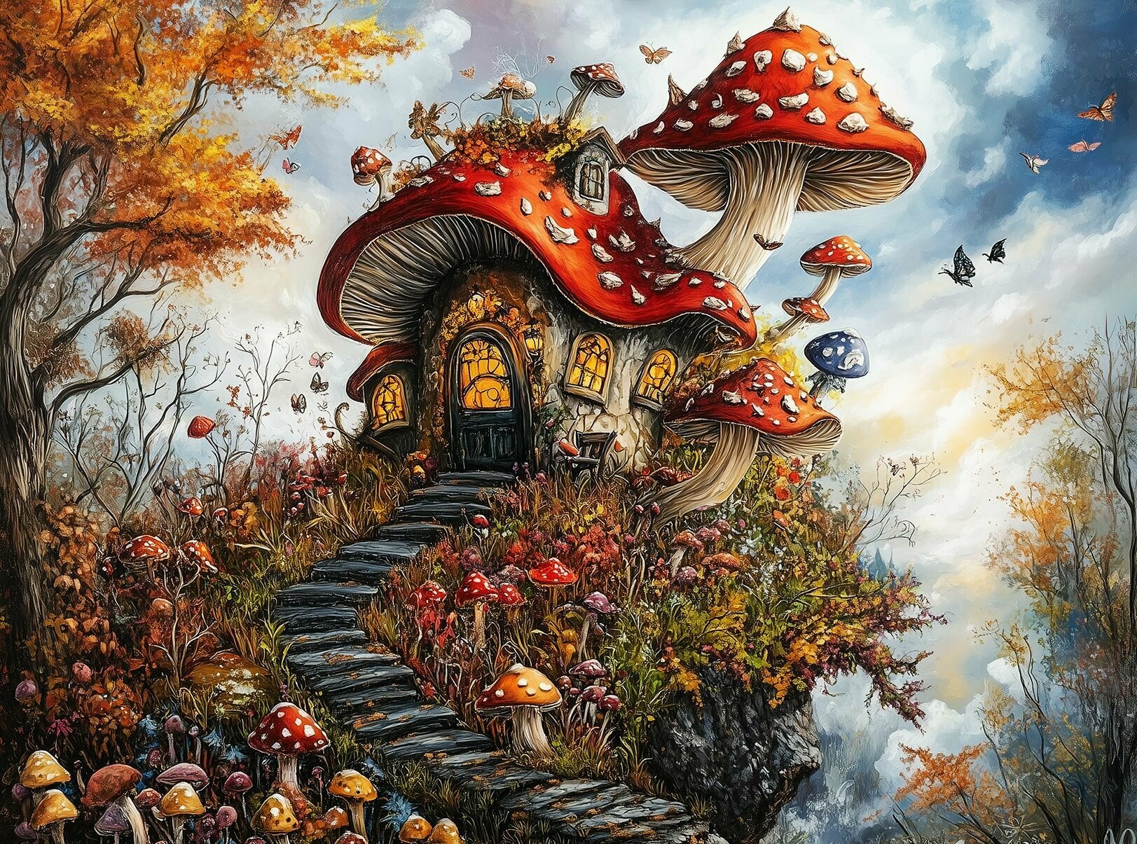 Пазл Алма мини 150 деталей. Домик для гномов — фото 1