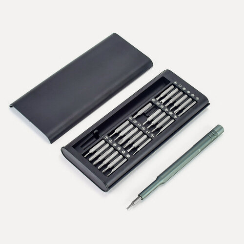 Изображение товара Набор отверток "для точных работ", 24 предмета, магнитные, серые