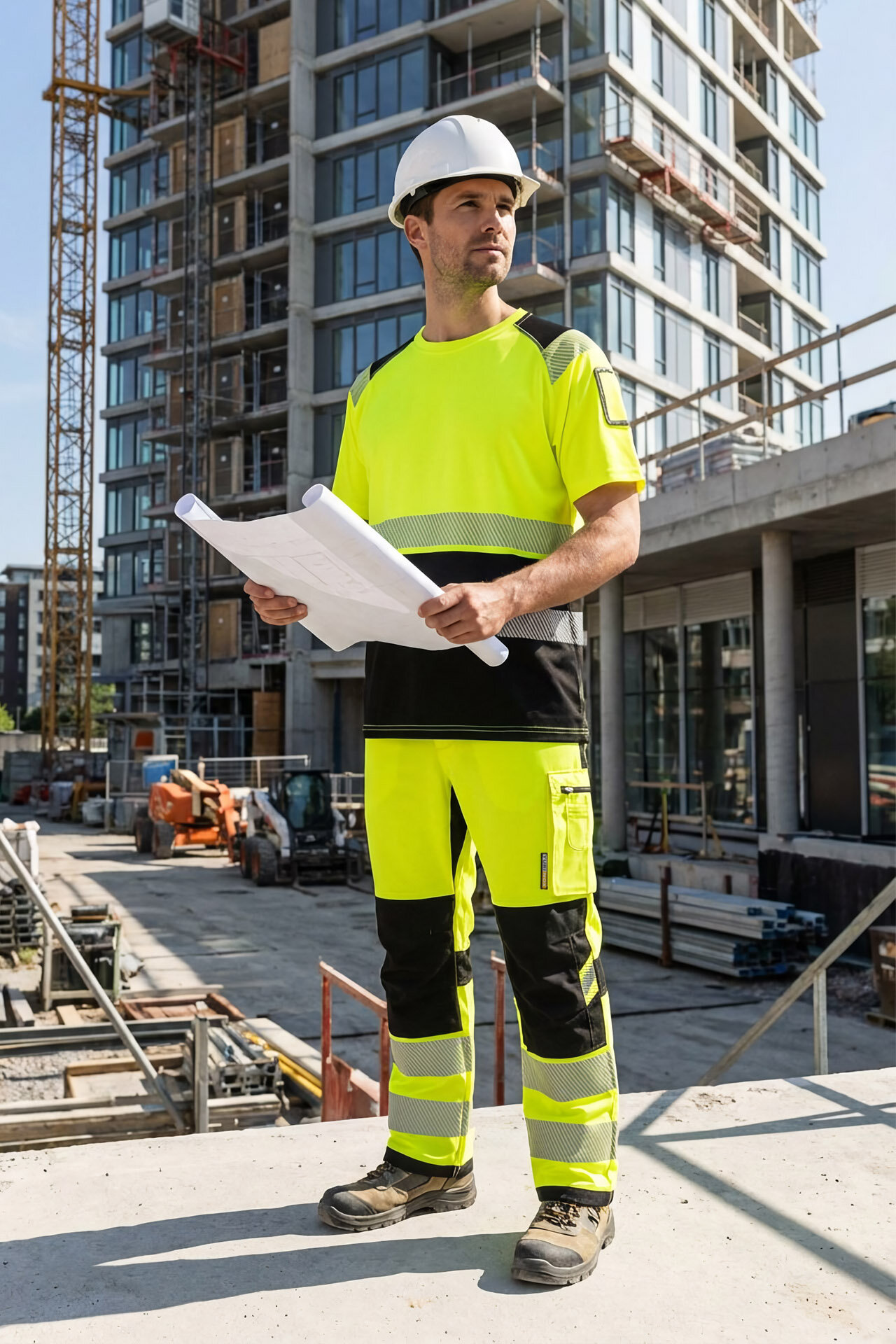 Футболка юнионворквеар Хай-Вис (UNIONWORKWEAR Hi-Vis) рабочая сигнальная спецодежда