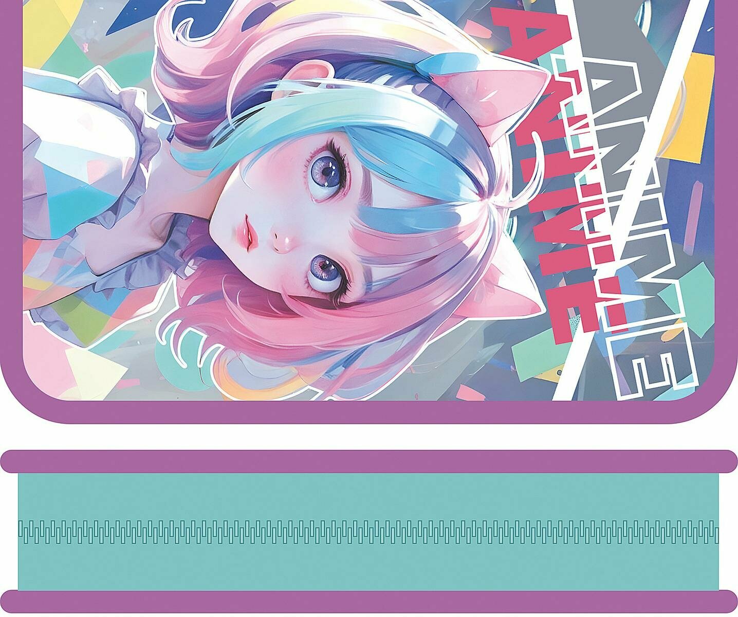 Пенал односекционный большой «Анимемания», для ручек и карандашей, 190х115мм