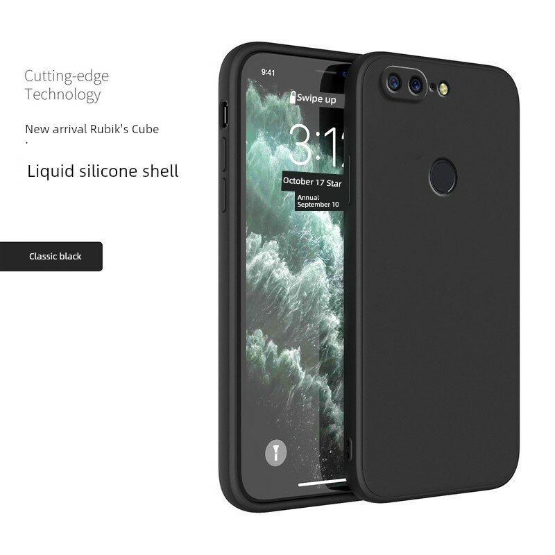 Мягкий силиконовый чехол для OnePlus 5T, классический черный цвет, одиночный чехол