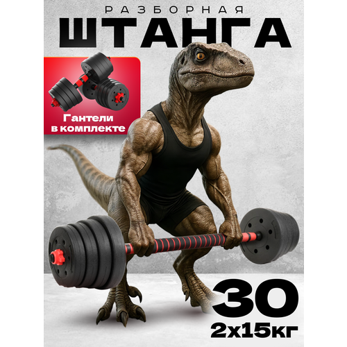Гантели разборные 15 кг, 2 шт. Набор разборных гантелей Атлант 15 кг 2 шт
