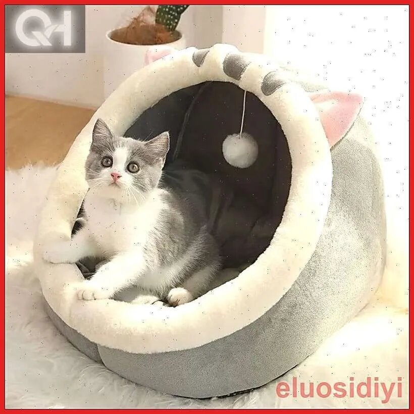 Кровать для животных, Лежак для животных D835, мягкое спальное место для кошек и собак мелких пород, уютный отдых дома