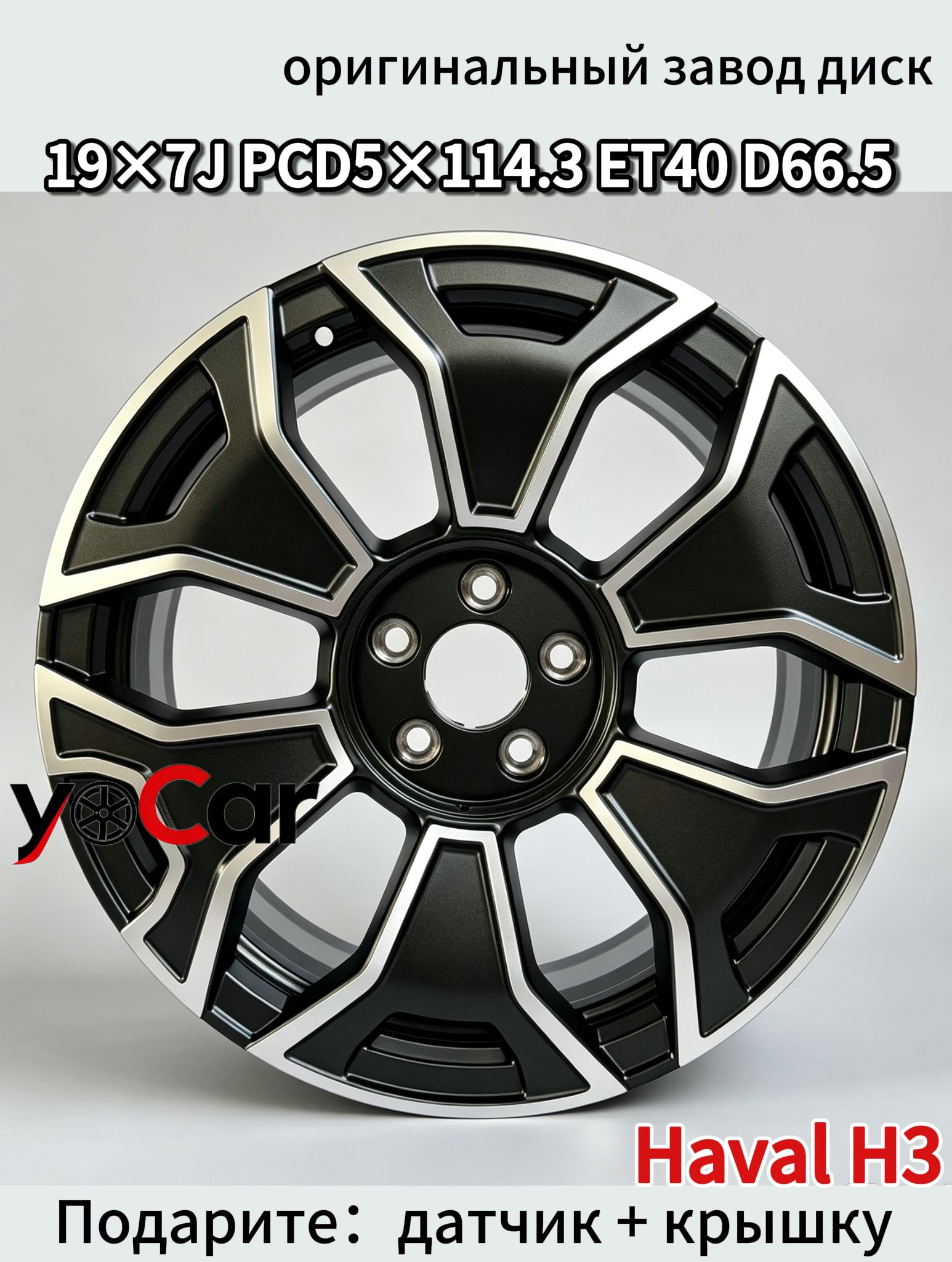 Haval Колесный диск Литой 19x7" PCD5х114.3 ET40 D66.5