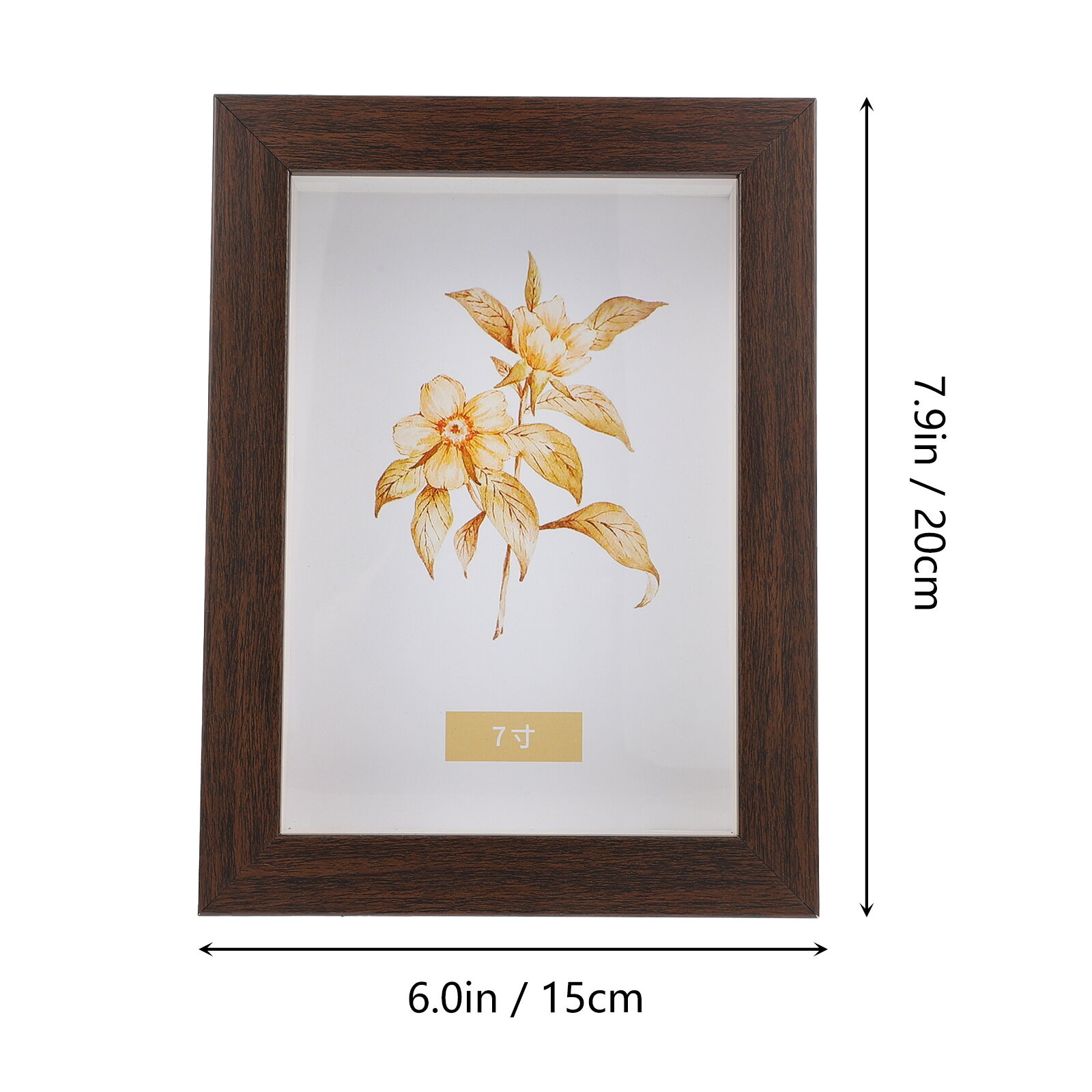 Декоративная рамка для сухоцветов Размер 20.00X15.00X4.50CM Coffee цвет