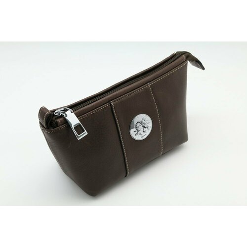 фото Косметичка sergio valentini, 8х12х23 см, коричневый