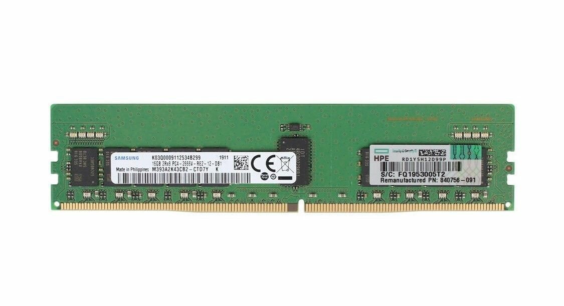 Оперативная память HPE 16Гб DDR4 2666МГц CL19 (835955-B21)