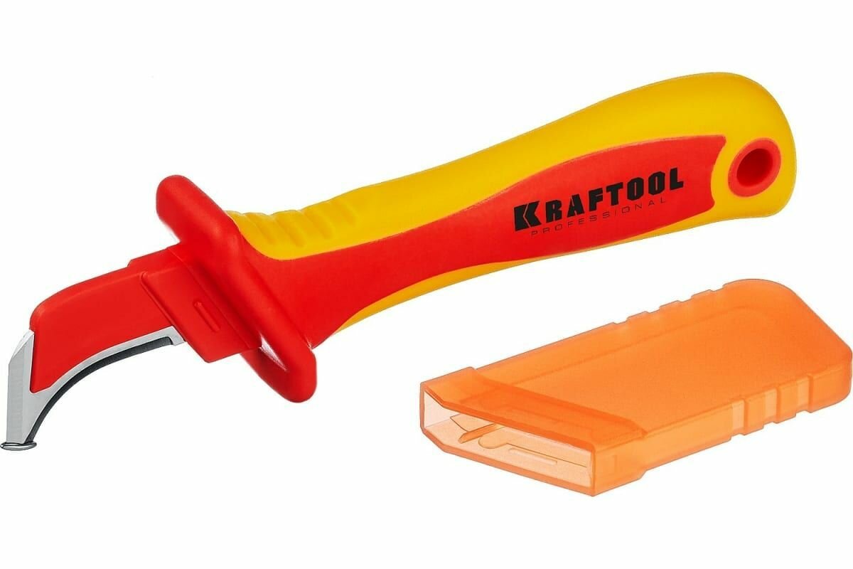Диэлектрический нож электрика изогнутый KRAFTOOL KN-7 1000В