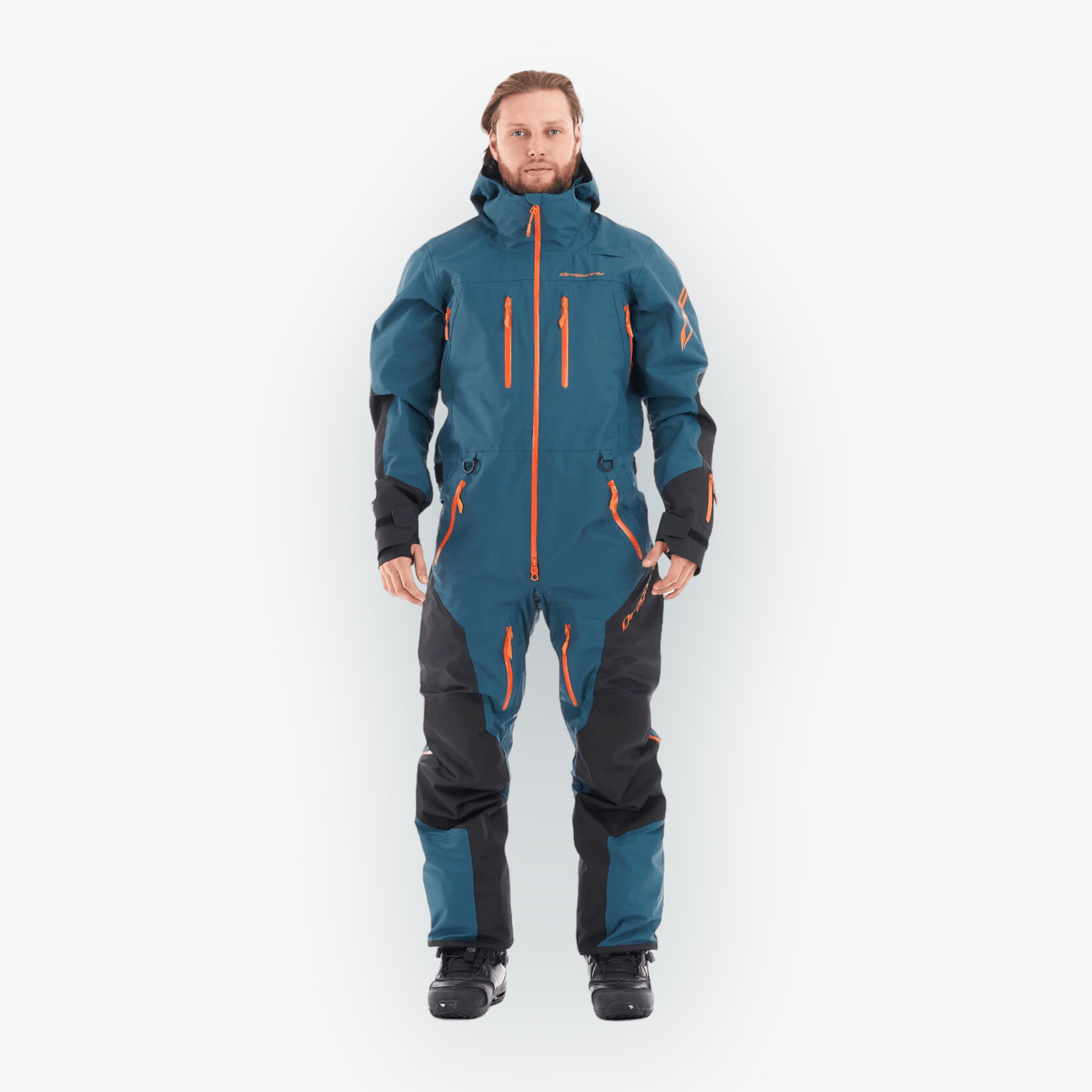 Комбинезон горнолыжный Dragonfly Комбинезон для активного отдыха Dragonfly SUPERLIGHT 3L MAN Dark Ocean-Orange