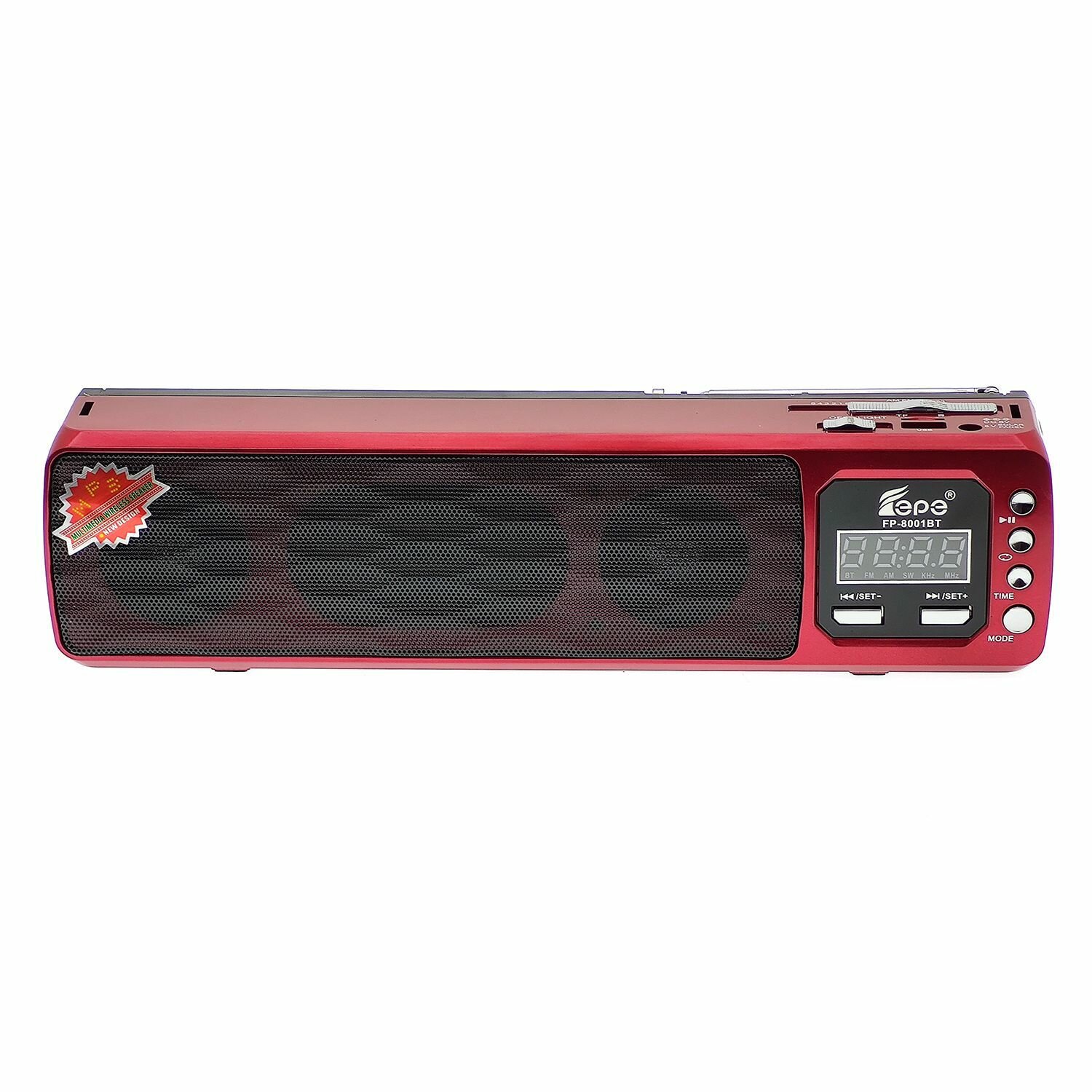 Радиоприёмник аккумуляторный (USB, TF, Bluetooth) Fepe FP-8001BT — фото 2