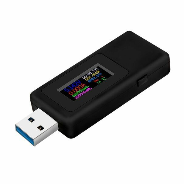 USB тестер QC3.0 (4-30В, 5.5А) KEWEISI KWS-MX19 Черный