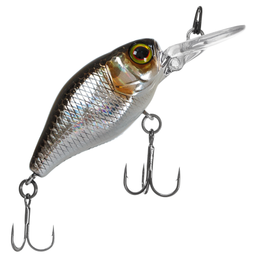 Воблер Jackall Chubby 38мм. MR 4,4гр. до 1м. hl silver & black floating