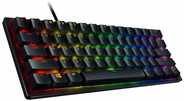 Клавиатура Razer Huntsman Mini Razer Clicky Optical Switch Purple, черный, русская