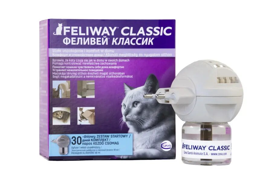 Феромон FELIWAY для кошек (диффузор + сменный блок 48 мл)
