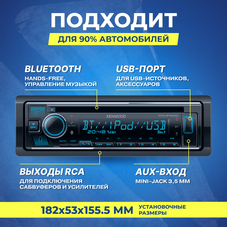 Бездисковая автомагнитола Kenwood - фото №4