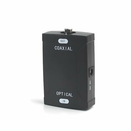 Конвертер адаптер переходник Coaxial OUT - Optical / Toslink IN r l aux analog to digital audio converter rca 3 5mm optical audio coaxial toslink adapter with optical cable coaxial cable