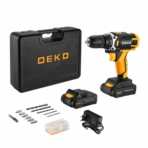 Аккумуляторная дрель-шуруповерт DEKO DKCD16FU-Li 063-4099 489900₽