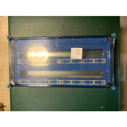 Бокс пластиковый Hensel Mi 1455 2 DIN-рейки, 2 ряда, 56 модулей, прозрачная крышка