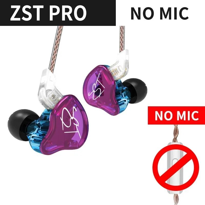 KZ ZST Bluetooth наушники, Pro No mic
