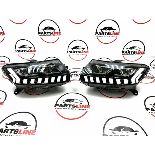 Передние фары Лада Ларгус FL в стиле ауди 4 Bi-LED модуль Largus FL 39000₽